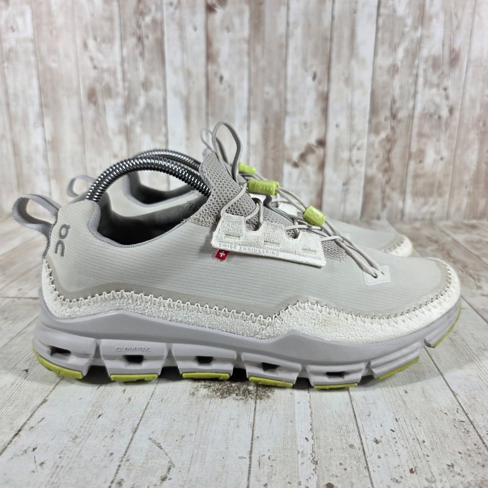 On Cloudaway Glacier Fossil Women Running Shoes 49.96136 Size 10 Grey Lime